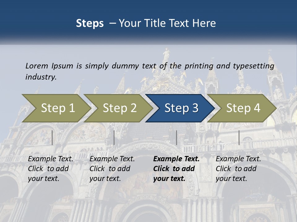 A Large Building With A Blue Sky In The Background PowerPoint Template
