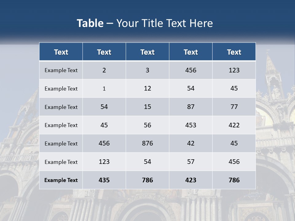 A Large Building With A Blue Sky In The Background PowerPoint Template