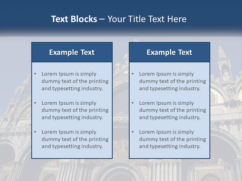 A Large Building With A Blue Sky In The Background PowerPoint Template