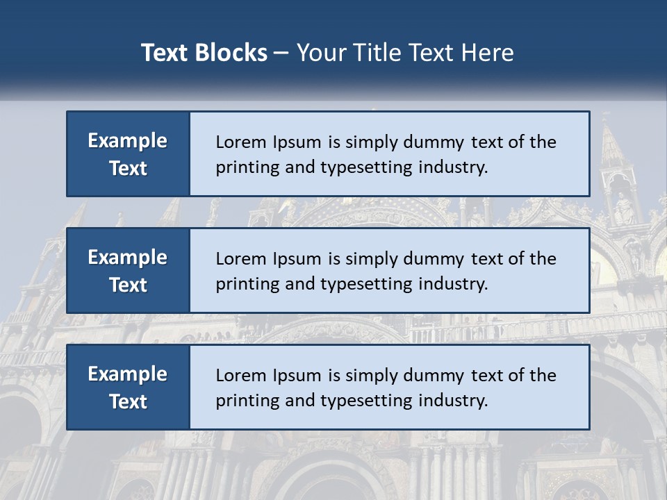 A Large Building With A Blue Sky In The Background PowerPoint Template