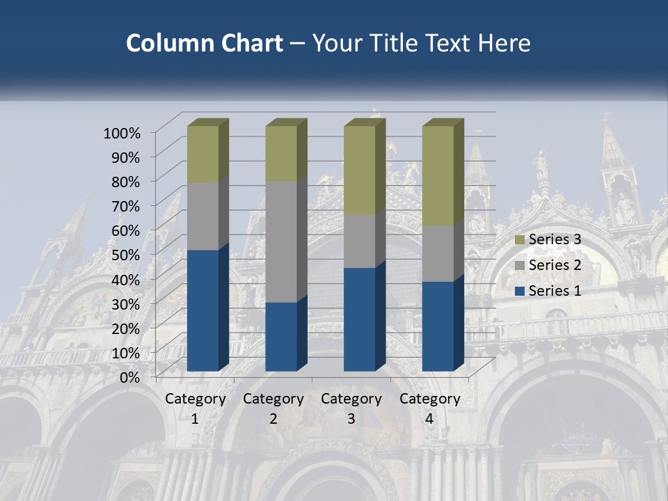 A Large Building With A Blue Sky In The Background PowerPoint Template