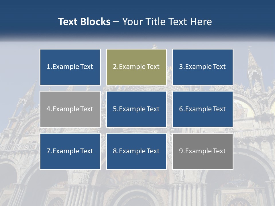 A Large Building With A Blue Sky In The Background PowerPoint Template