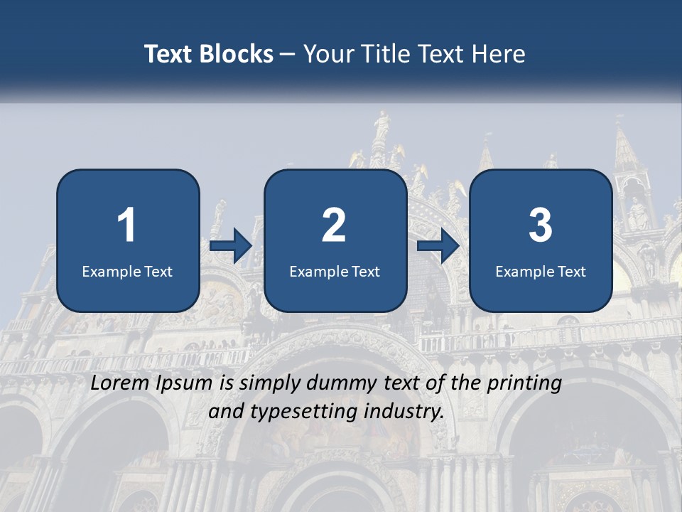 A Large Building With A Blue Sky In The Background PowerPoint Template