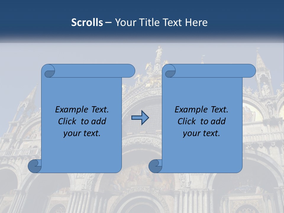 A Large Building With A Blue Sky In The Background PowerPoint Template