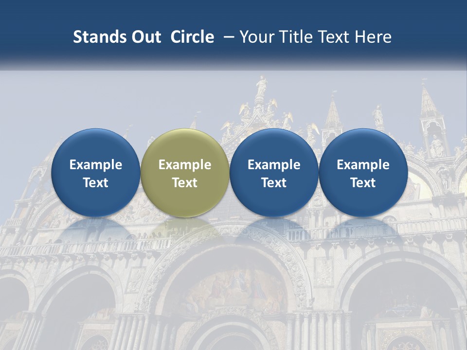 A Large Building With A Blue Sky In The Background PowerPoint Template