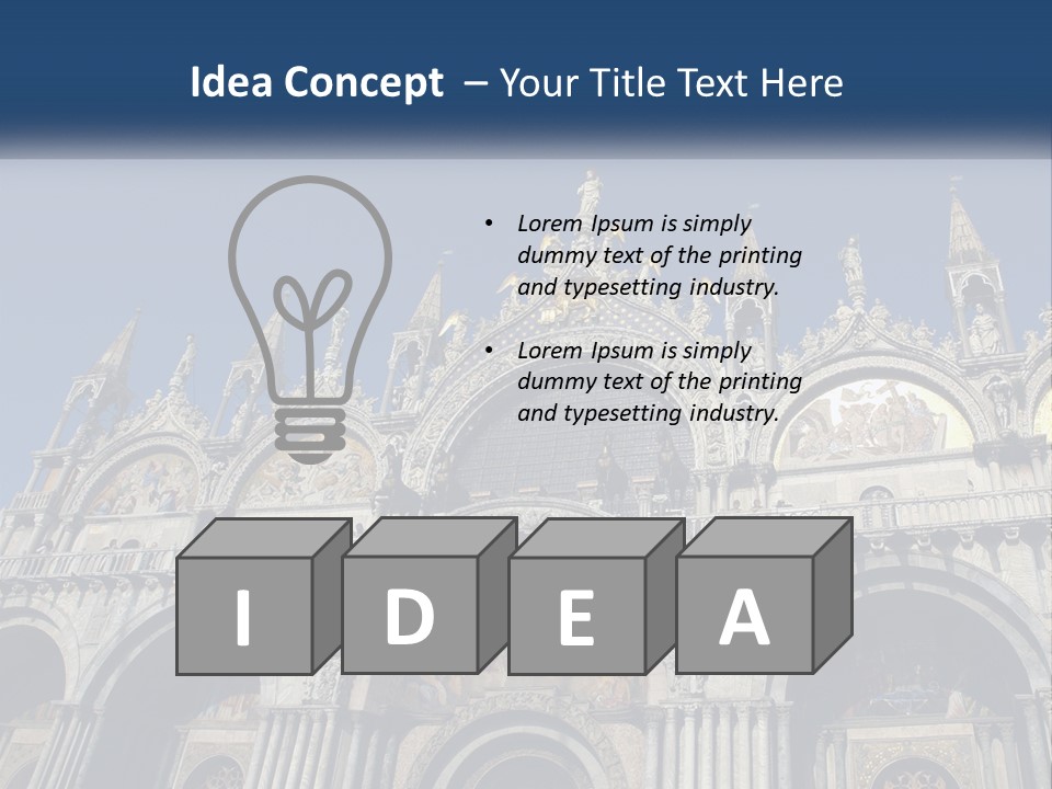 A Large Building With A Blue Sky In The Background PowerPoint Template