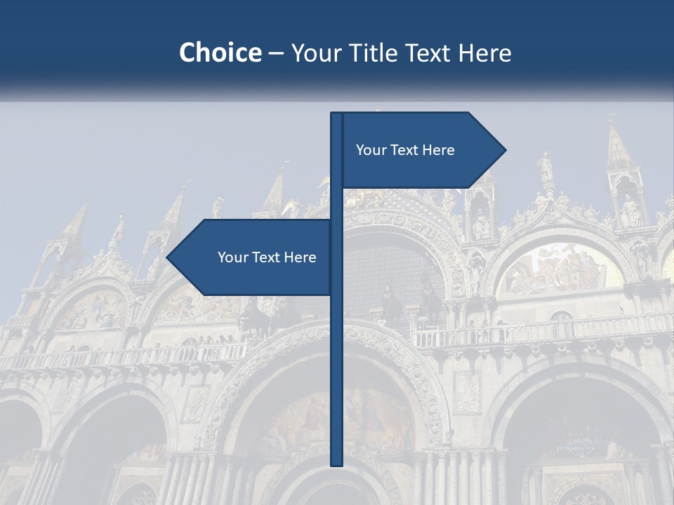 A Large Building With A Blue Sky In The Background PowerPoint Template