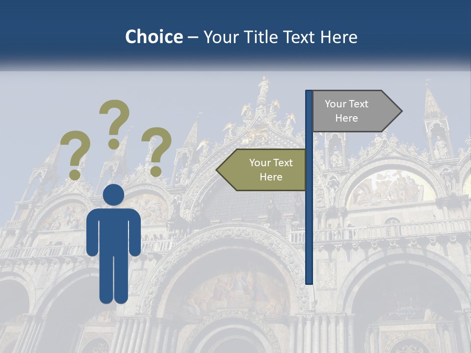 A Large Building With A Blue Sky In The Background PowerPoint Template