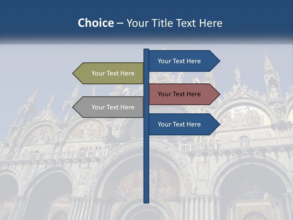 A Large Building With A Blue Sky In The Background PowerPoint Template