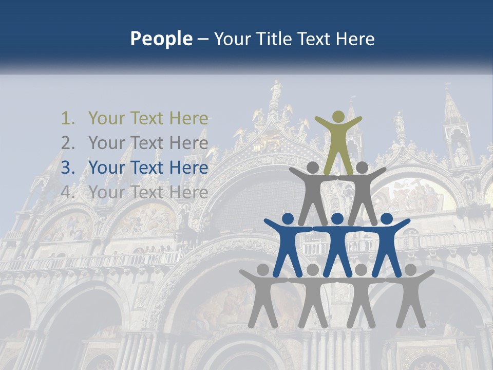 A Large Building With A Blue Sky In The Background PowerPoint Template