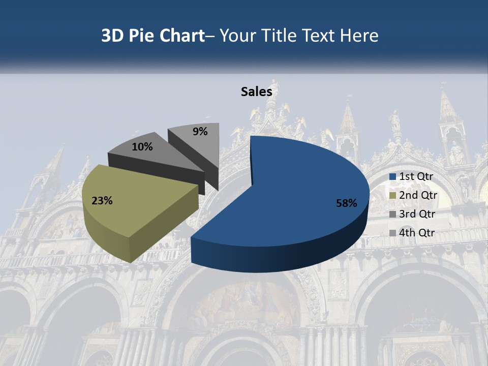 A Large Building With A Blue Sky In The Background PowerPoint Template