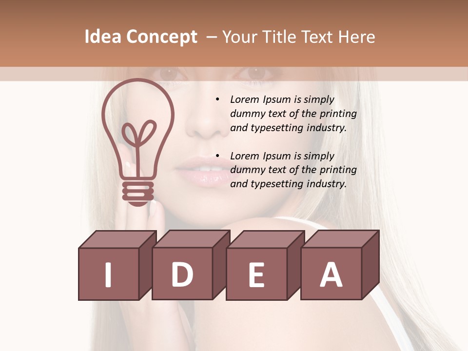 Touch Adult Skin PowerPoint Template