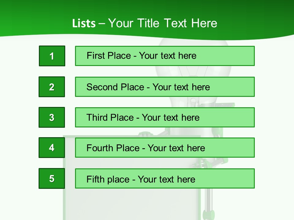 Natural Energy Sign Blank PowerPoint Template