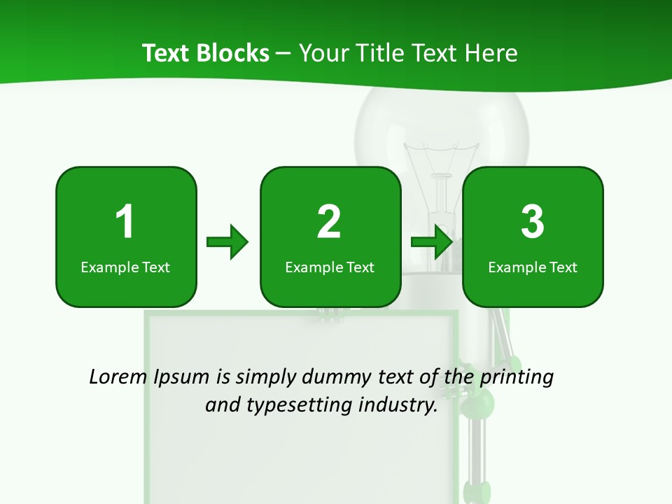 Natural Energy Sign Blank PowerPoint Template