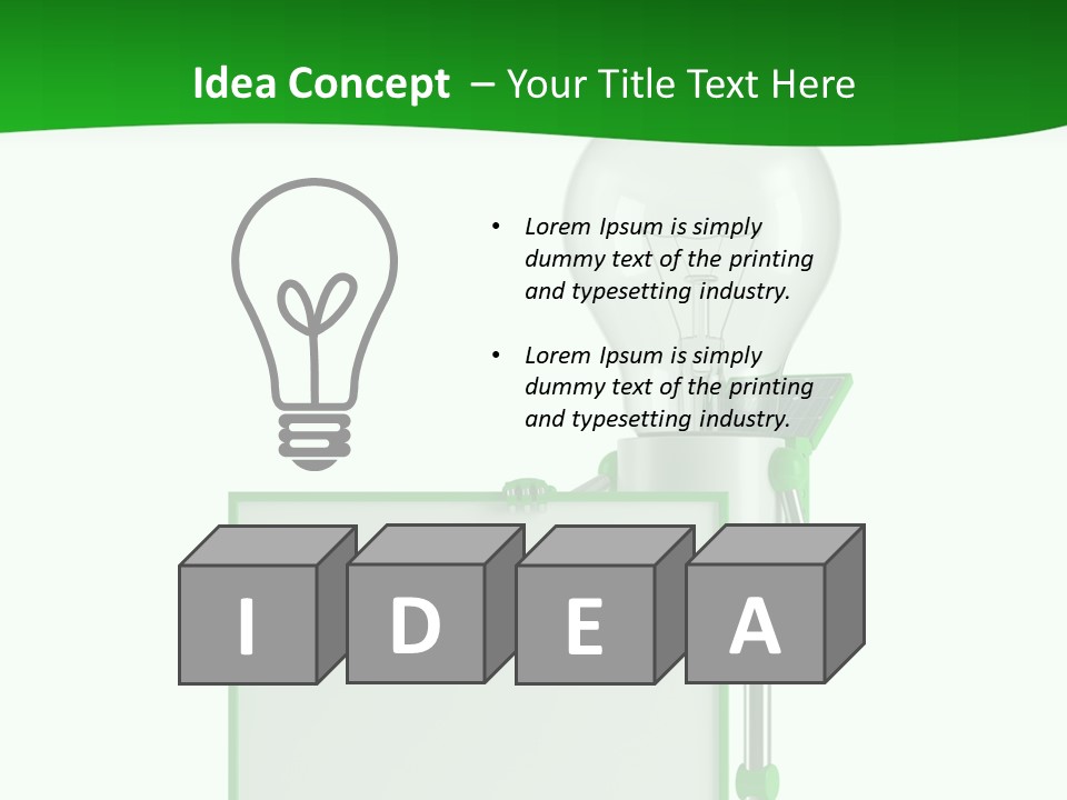 Natural Energy Sign Blank PowerPoint Template
