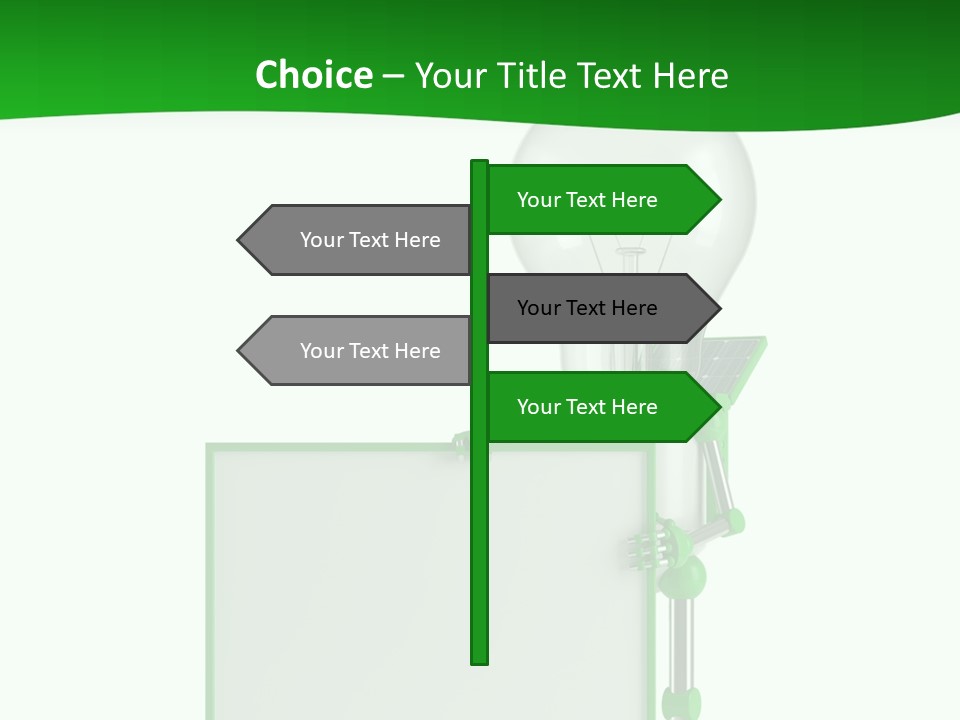 Natural Energy Sign Blank PowerPoint Template