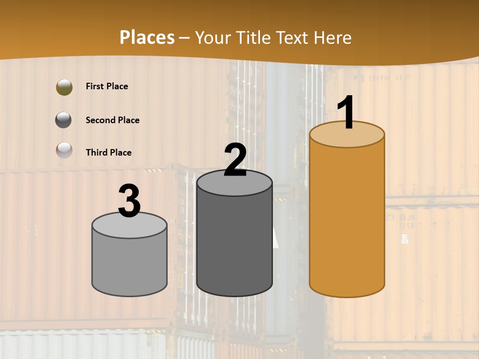 Commercial Docks Goods PowerPoint Template