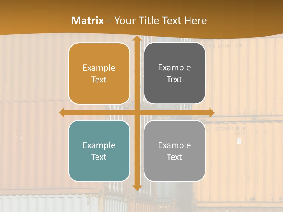 Commercial Docks Goods PowerPoint Template