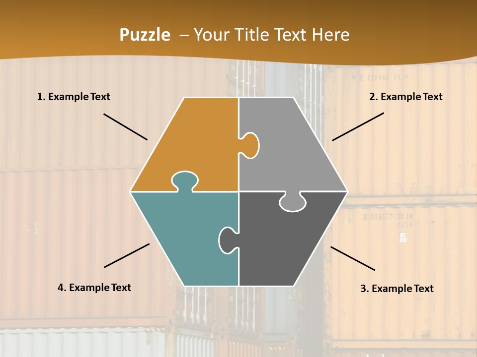Commercial Docks Goods PowerPoint Template