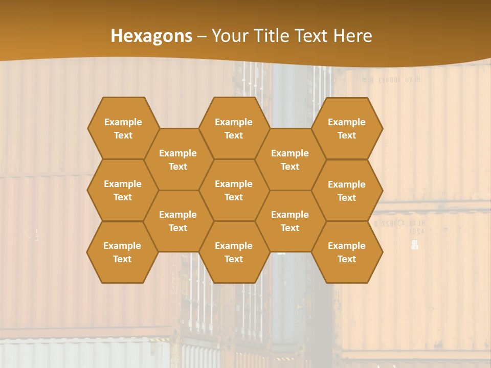 Commercial Docks Goods PowerPoint Template