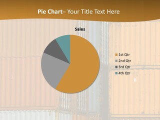 Commercial Docks Goods PowerPoint Template