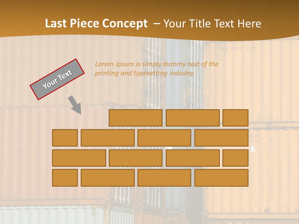 Commercial Docks Goods PowerPoint Template