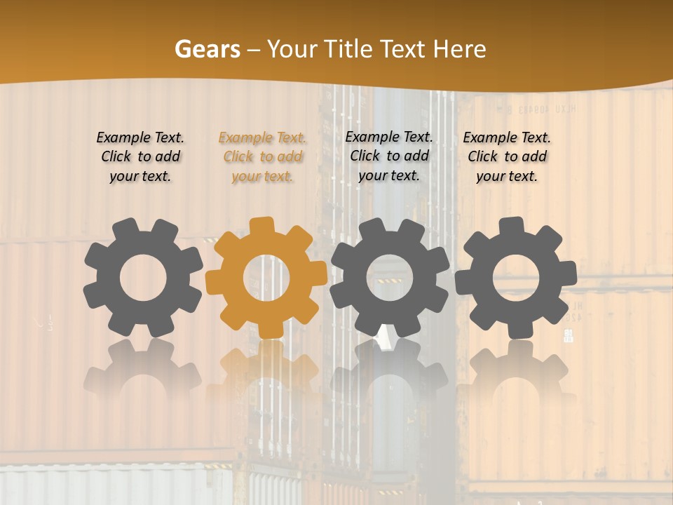 Commercial Docks Goods PowerPoint Template