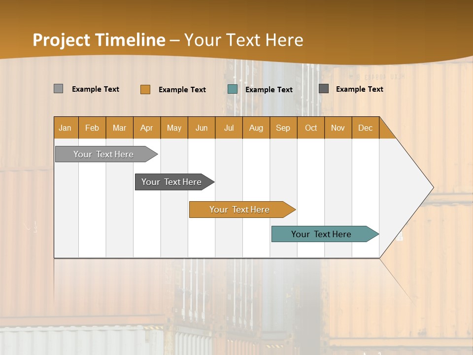 Commercial Docks Goods PowerPoint Template