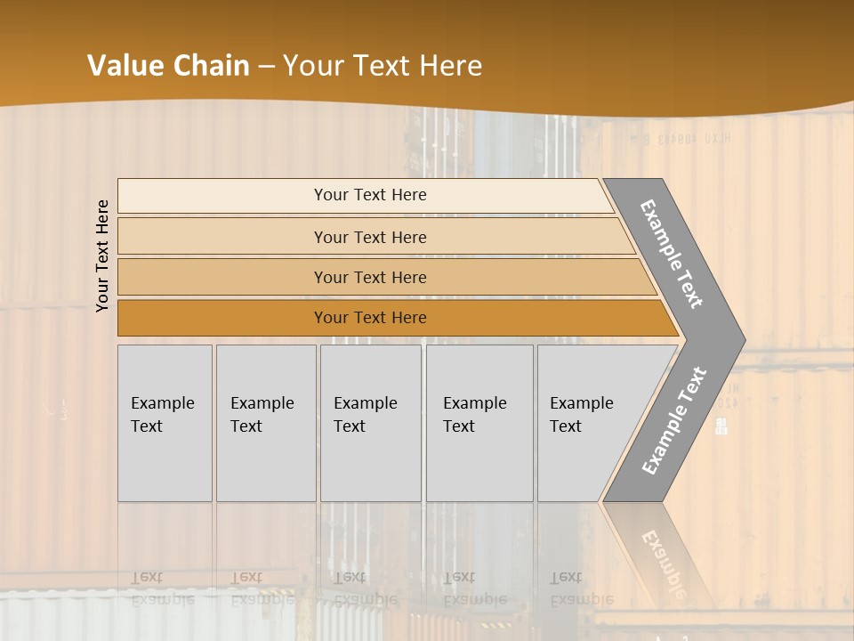 Commercial Docks Goods PowerPoint Template