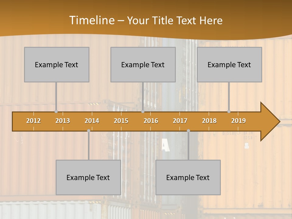 Commercial Docks Goods PowerPoint Template