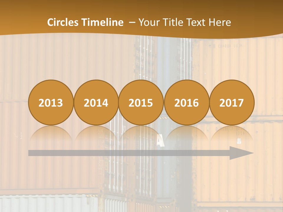 Commercial Docks Goods PowerPoint Template