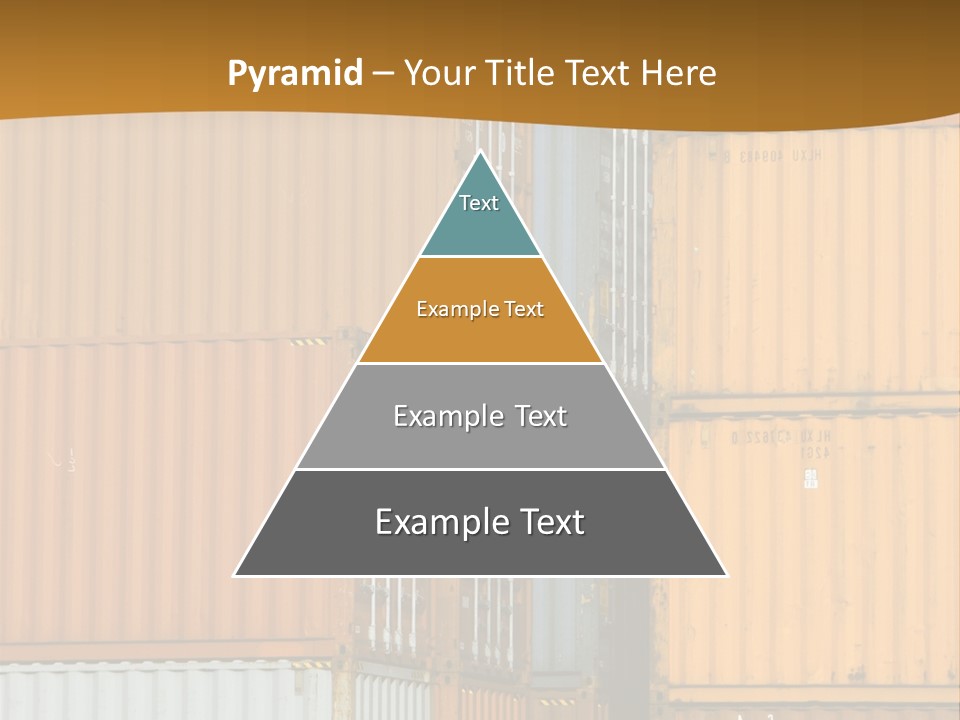 Commercial Docks Goods PowerPoint Template