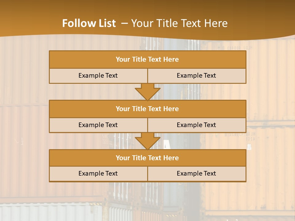 Commercial Docks Goods PowerPoint Template