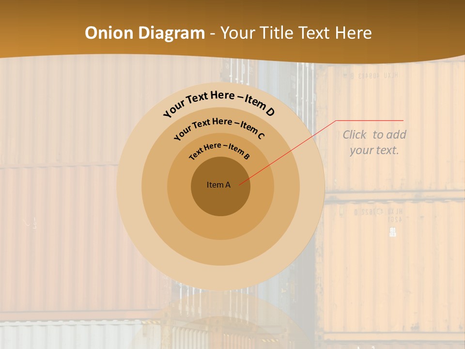 Commercial Docks Goods PowerPoint Template