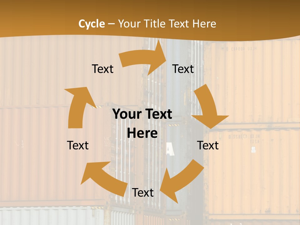 Commercial Docks Goods PowerPoint Template