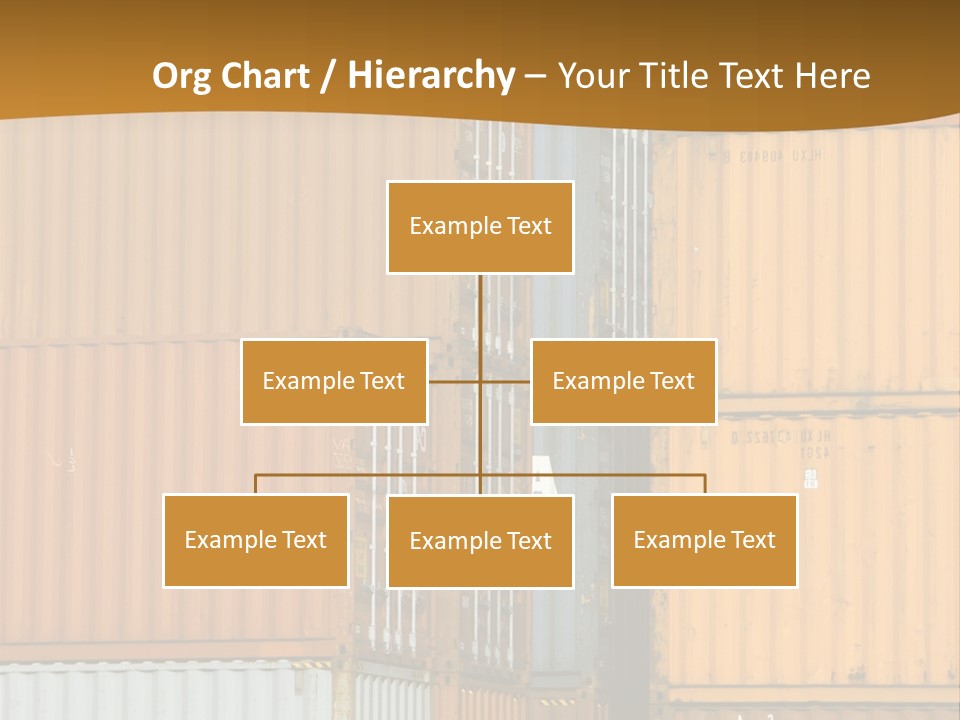 Commercial Docks Goods PowerPoint Template