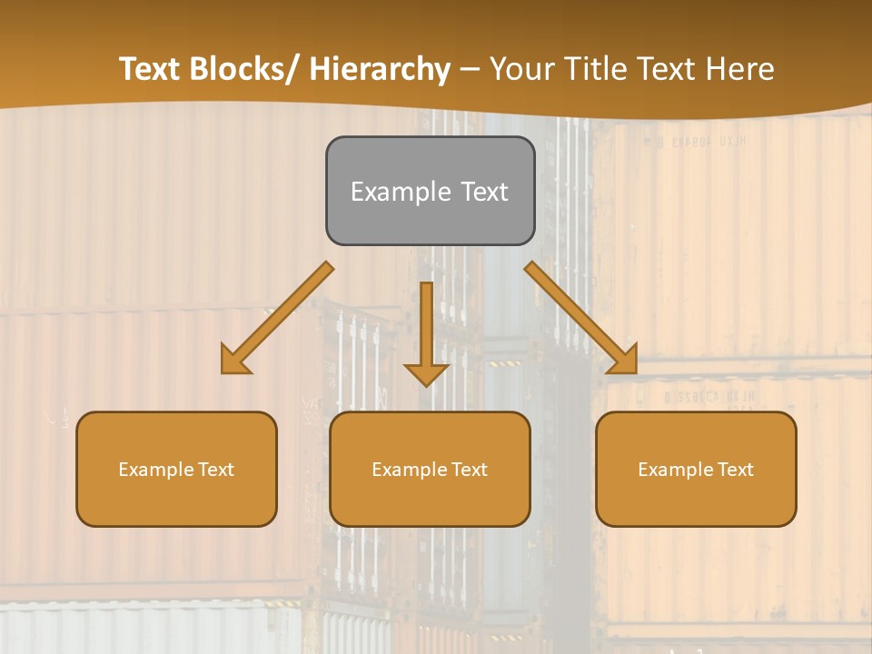 Commercial Docks Goods PowerPoint Template