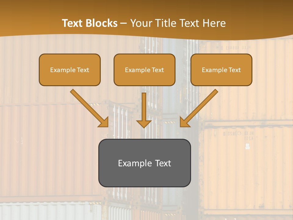 Commercial Docks Goods PowerPoint Template