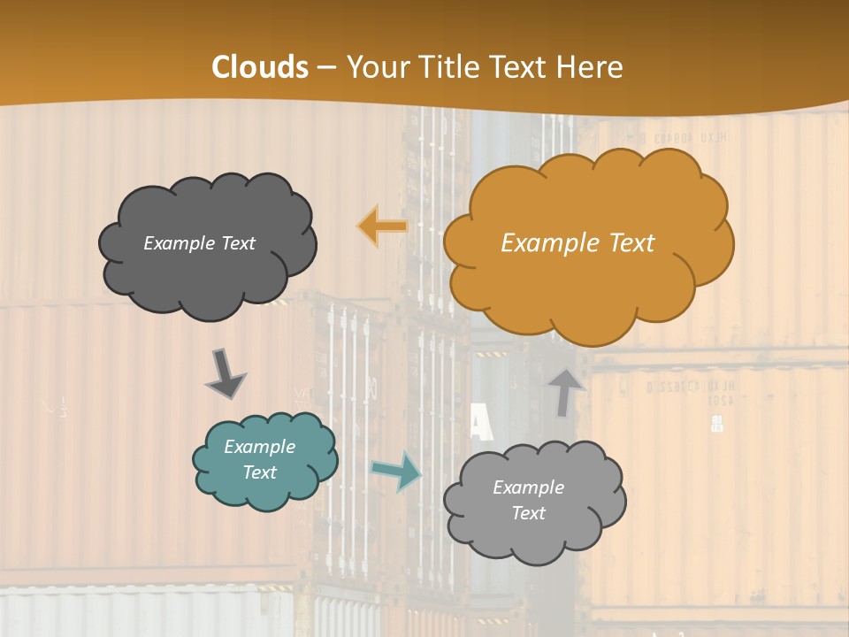Commercial Docks Goods PowerPoint Template