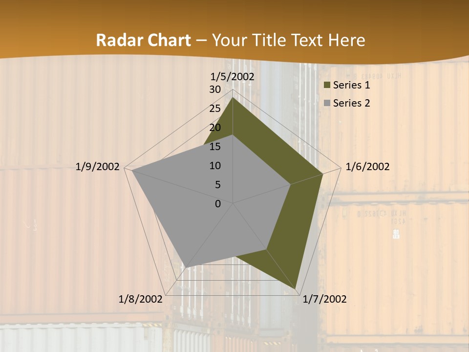 Commercial Docks Goods PowerPoint Template