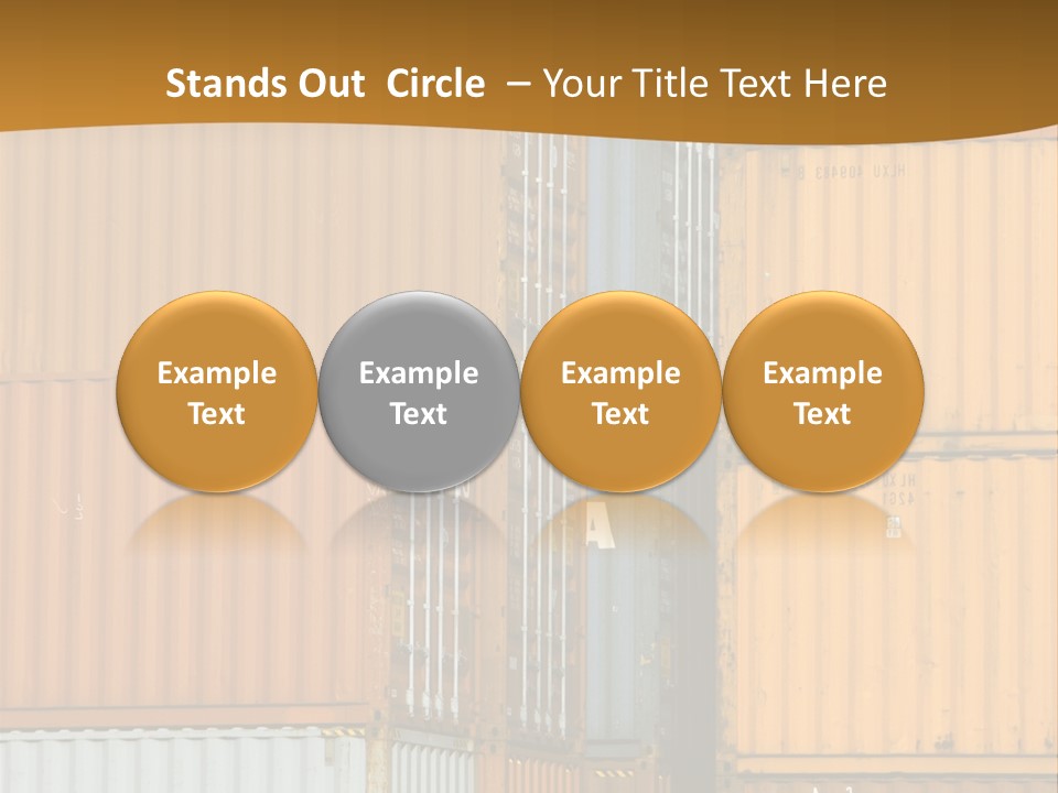 Commercial Docks Goods PowerPoint Template