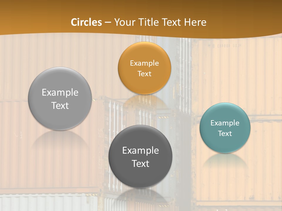 Commercial Docks Goods PowerPoint Template