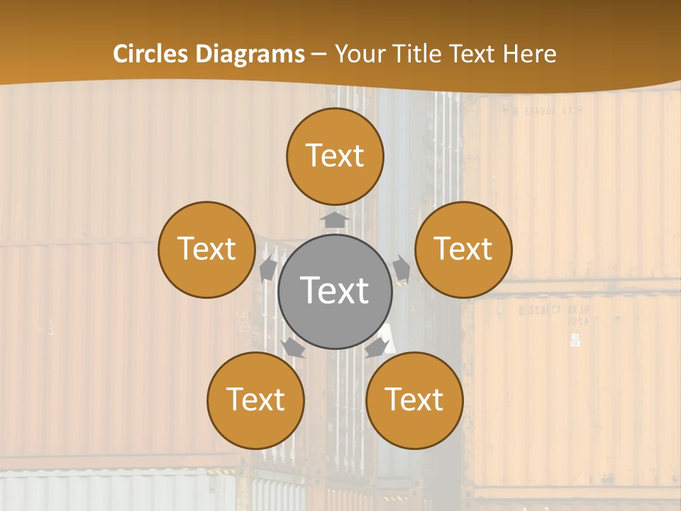 Commercial Docks Goods PowerPoint Template