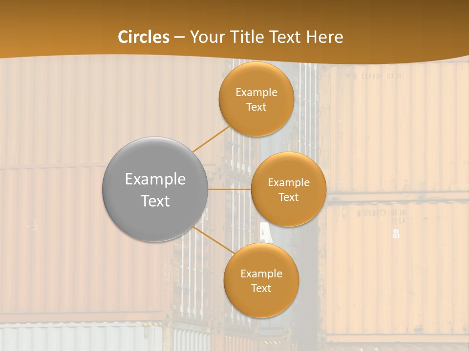 Commercial Docks Goods PowerPoint Template