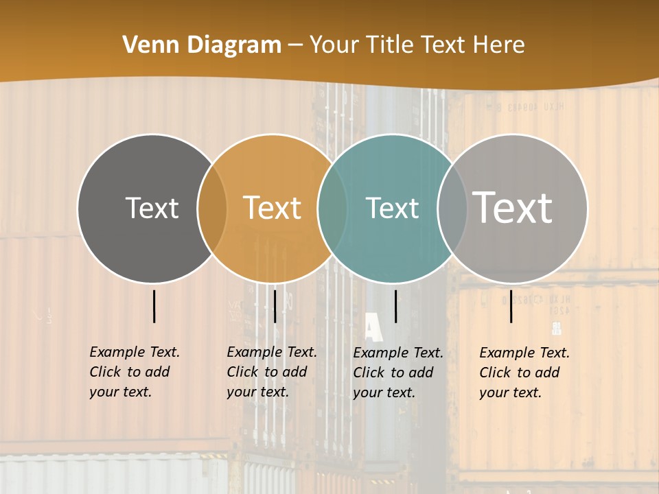 Commercial Docks Goods PowerPoint Template