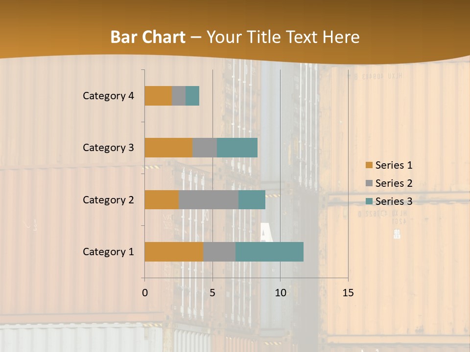 Commercial Docks Goods PowerPoint Template