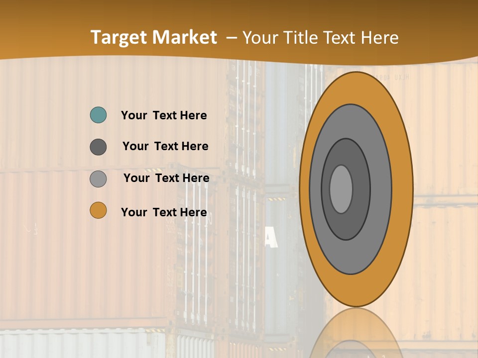 Commercial Docks Goods PowerPoint Template