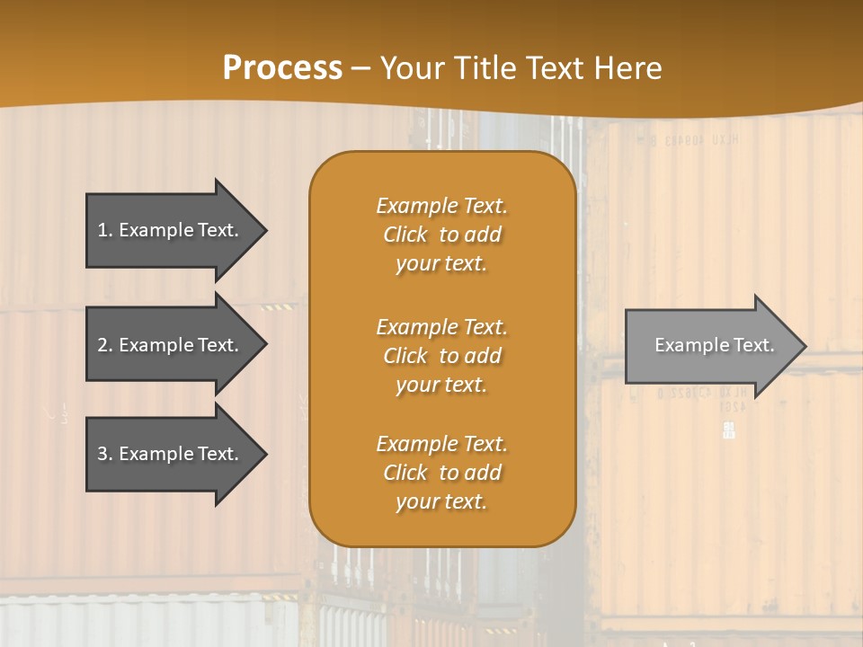 Commercial Docks Goods PowerPoint Template