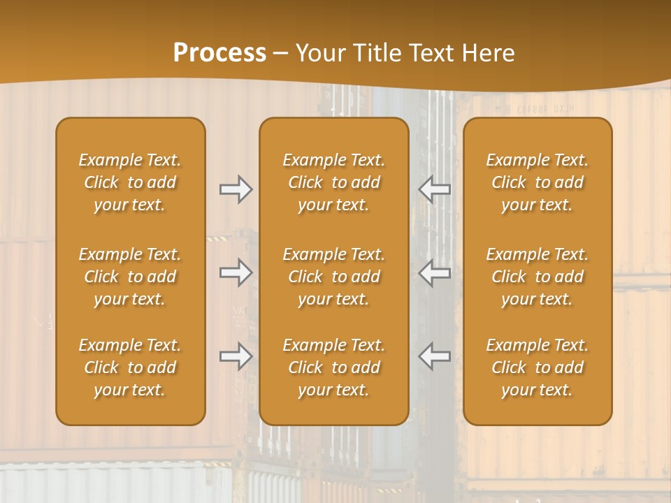 Commercial Docks Goods PowerPoint Template