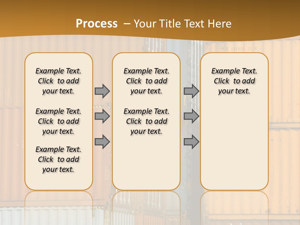 Commercial Docks Goods PowerPoint Template